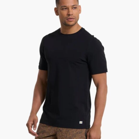 Vuori Mens Tuvalu Short Sleeve Tee Shirt Black L - Picture 3 of 14